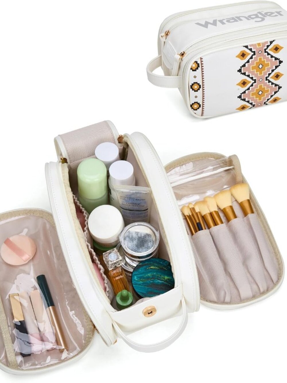 X Wrangler Large Makeup Bag Travel Toiletry Bag Portable Cosmetic Bag Make Up Or